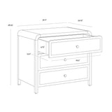 Tierra Nightstand With Soft Closing Drawers and Rattan