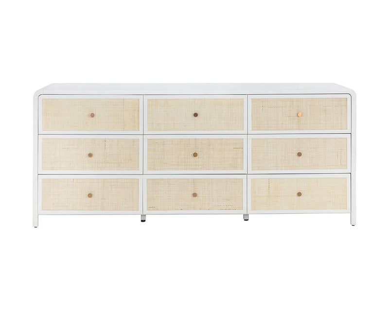 Tierra Wooden Rattan Stylish Dresser