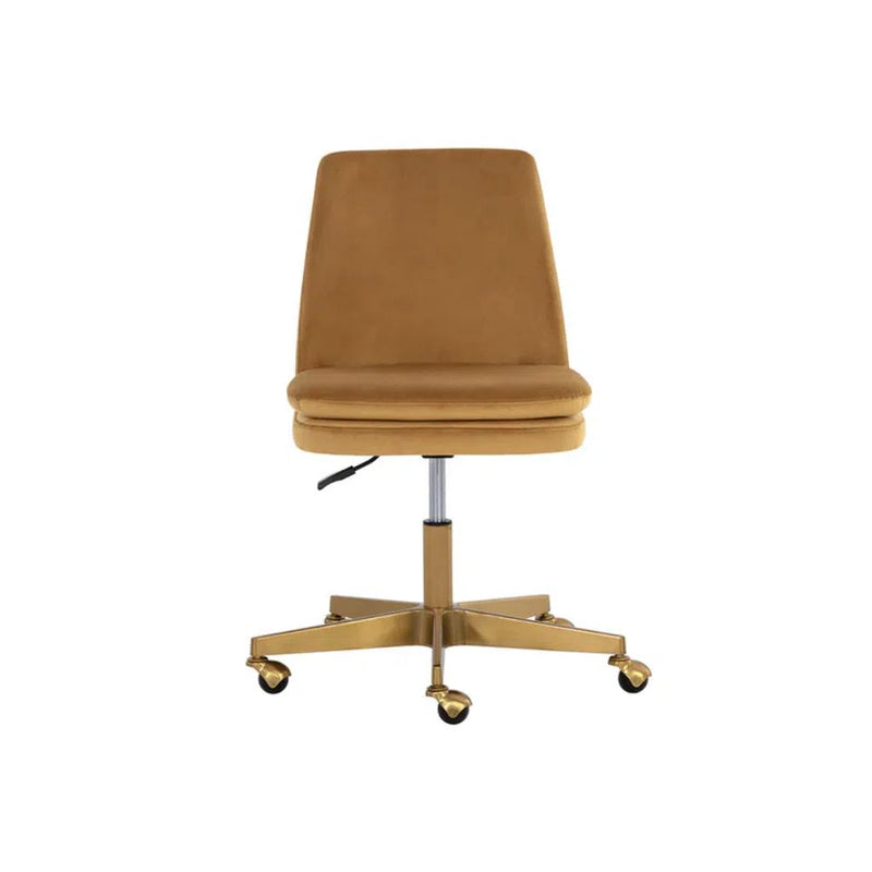 Berget Fabric Upholstered Armless Office Chair