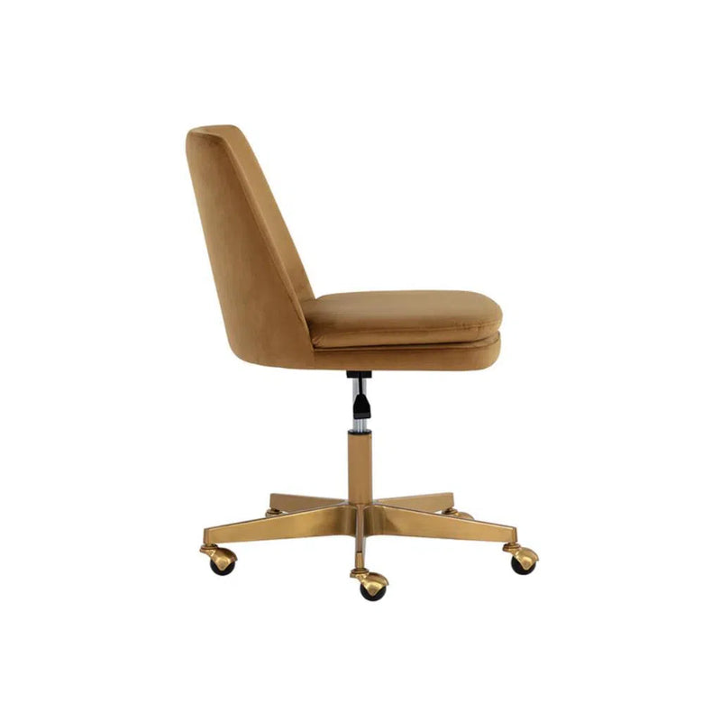 Berget Fabric Upholstered Armless Office Chair