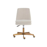 Berget Fabric Upholstered Armless Office Chair