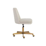 Berget Fabric Upholstered Armless Office Chair