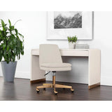 Berget Fabric Upholstered Armless Office Chair