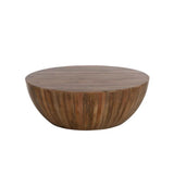 Kinsley Wooden Handcrafted Round Coffee Table