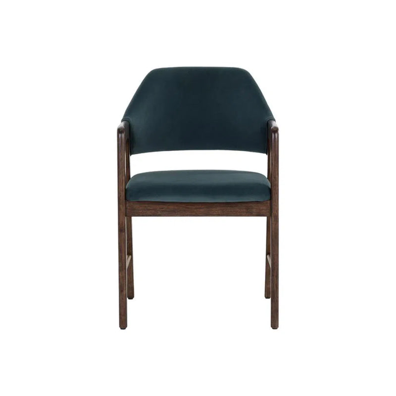 Milton Leather Upholstered Dining Armchair