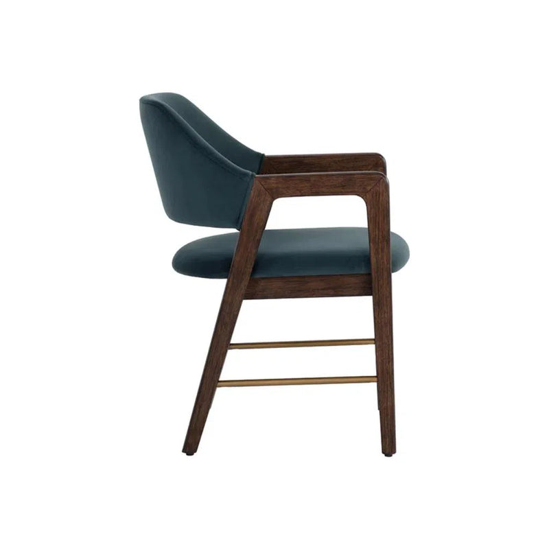 Milton Leather Upholstered Dining Armchair