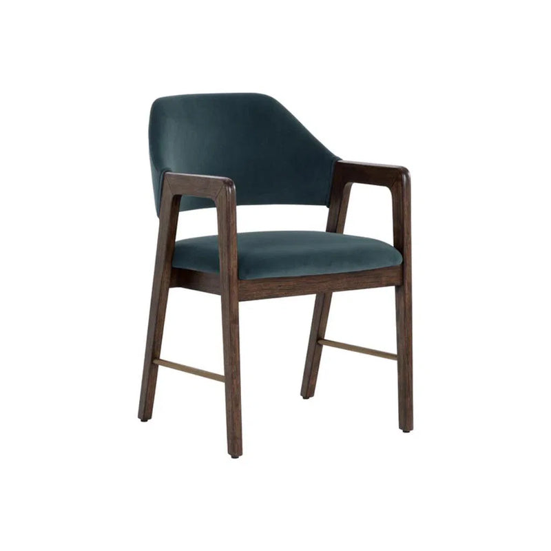 Milton Leather Upholstered Dining Armchair