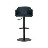 Hensley Leather Upholstered Modern Adjustable Stool