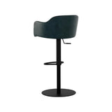 Hensley Leather Upholstered Modern Adjustable Stool