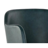 Hensley Leather Upholstered Modern Adjustable Stool