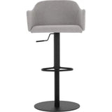 Hensley Leather Upholstered Modern Adjustable Stool