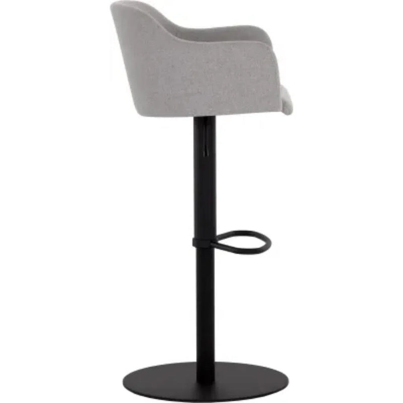 Hensley Leather Upholstered Modern Adjustable Stool