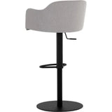 Hensley Leather Upholstered Modern Adjustable Stool