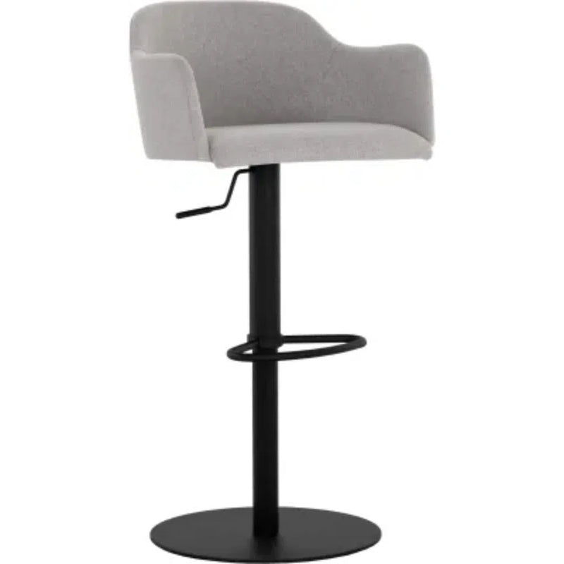 Hensley Leather Upholstered Modern Adjustable Stool