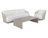 Verin Aluminum Outdoor Rectangular Coffee Table