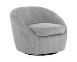 Bliss Fabric Upholstered Swivel Lounge Chair