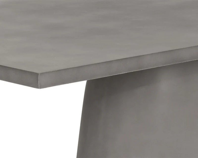 Cavallini Dining Table - Sleek Light Grey Concrete