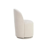 Cavoli Fabric Upholstered Swivel Armless Dining Chair