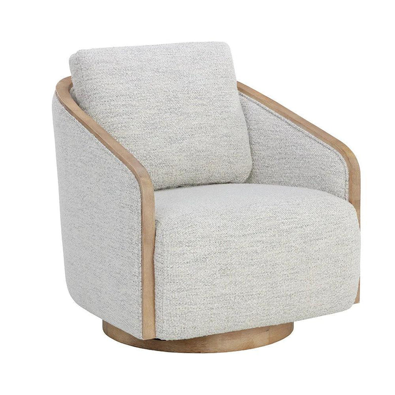 Tasia Fabric Swivel Lounge Chair