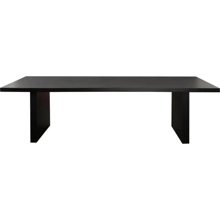 110" Sonoma Wood Black Rectangular Dining Table-Dining Tables-Diamond Sofa-LOOMLAN