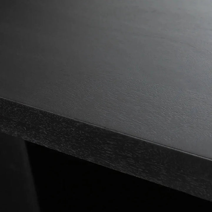 110" Sonoma Wood Black Rectangular Dining Table-Dining Tables-Diamond Sofa-LOOMLAN