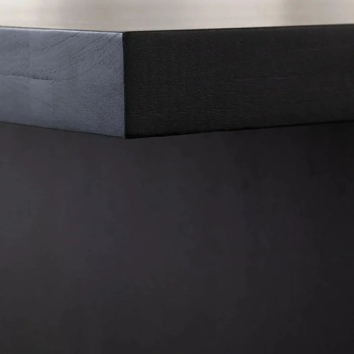 110" Sonoma Wood Black Rectangular Dining Table-Dining Tables-Diamond Sofa-LOOMLAN