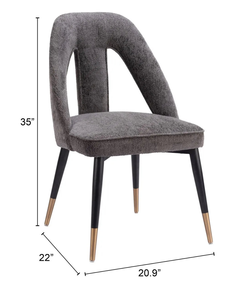 Artus Polyester Upholstered Armless Dining Chair