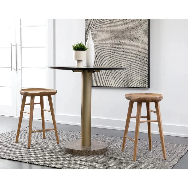 Dominic Wooden Traditional Designed Counter Stool