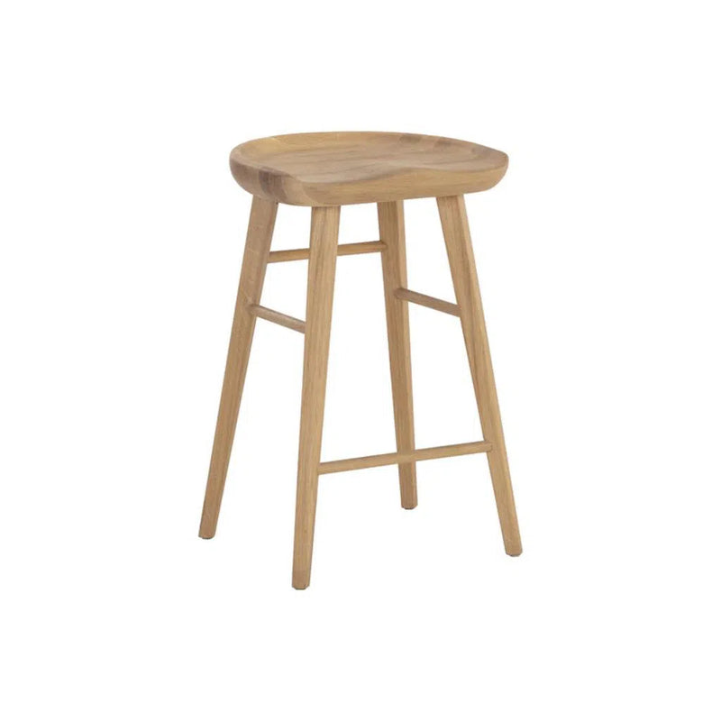 Dominic Wooden Traditional Designed Counter Stool