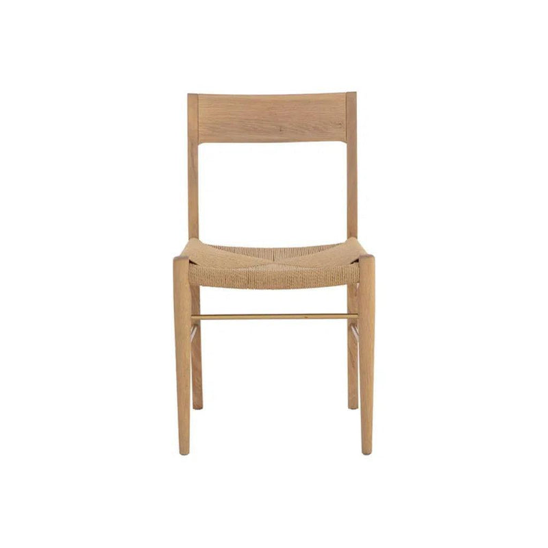 Bondi Rope Upholstered Wooden Armless Dining Chair