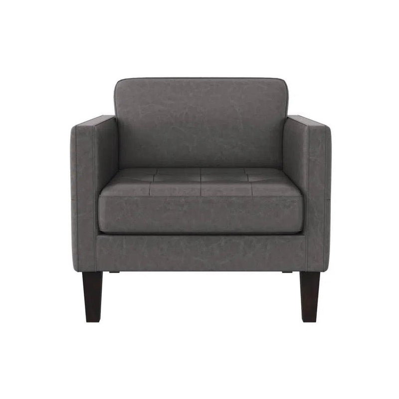 Karmelo Leather Upholstered Armchair