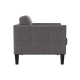 Karmelo Leather Upholstered Armchair