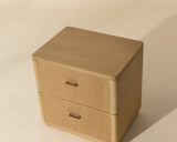 Etienne Linear Designed Wooden Nightstand