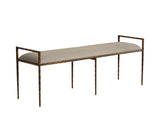 Esai Fabric Upholstered Backless Bench