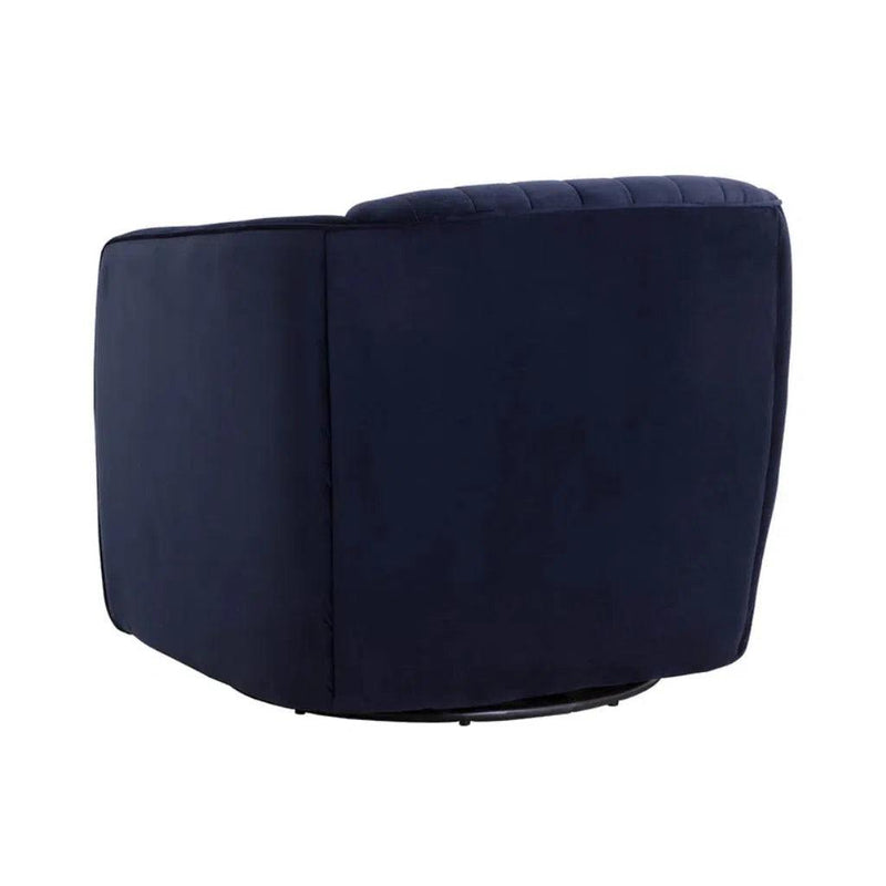 Garrison Fabric Upholstered Swivel Lounge Chair