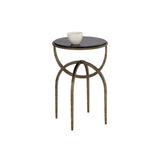 Alicent Marble Top Round End Table