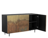 Auburn Sideboard With Antique Brass Ombre Patina Fronts