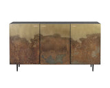 Auburn Sideboard With Antique Brass Ombre Patina Fronts