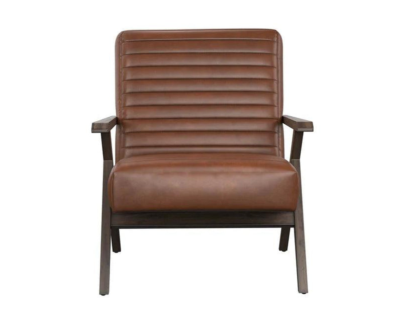 Peyton Leather Upholstered Lounge Chair