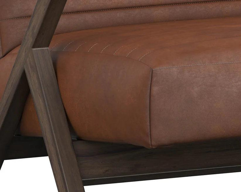 Peyton Leather Upholstered Lounge Chair