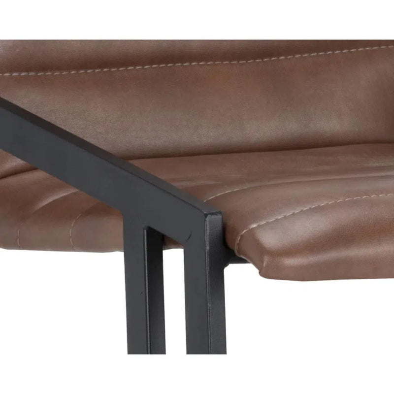 Webber Leather Upholstered Counter Stool