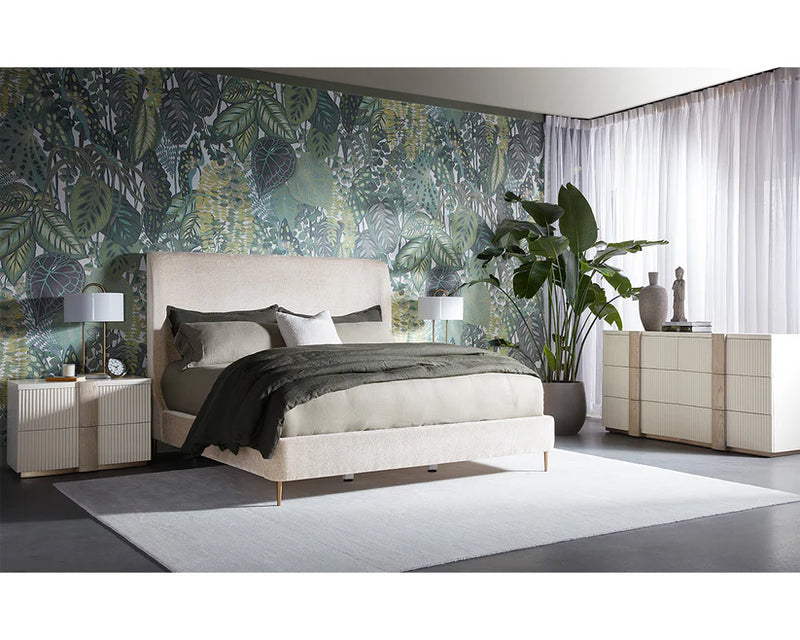 Tierra Fabric Upholstered Stylish Bed