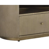 Siena Hand Etched Metal Modern Nightstand