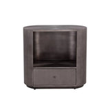 Siena Hand Etched Metal Modern Nightstand