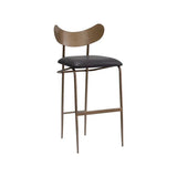 Gibbons Leather Upholstered Unique Barstool