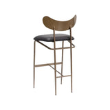 Gibbons Leather Upholstered Unique Barstool