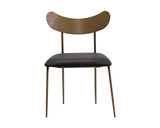 Gibbons Leather Upholstered Unique Armless Dining Chair