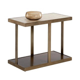 Kamali Side Table Marble Top with Gold Stainless Steel