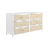 Tierra Wooden Rattan Stylish Dresser