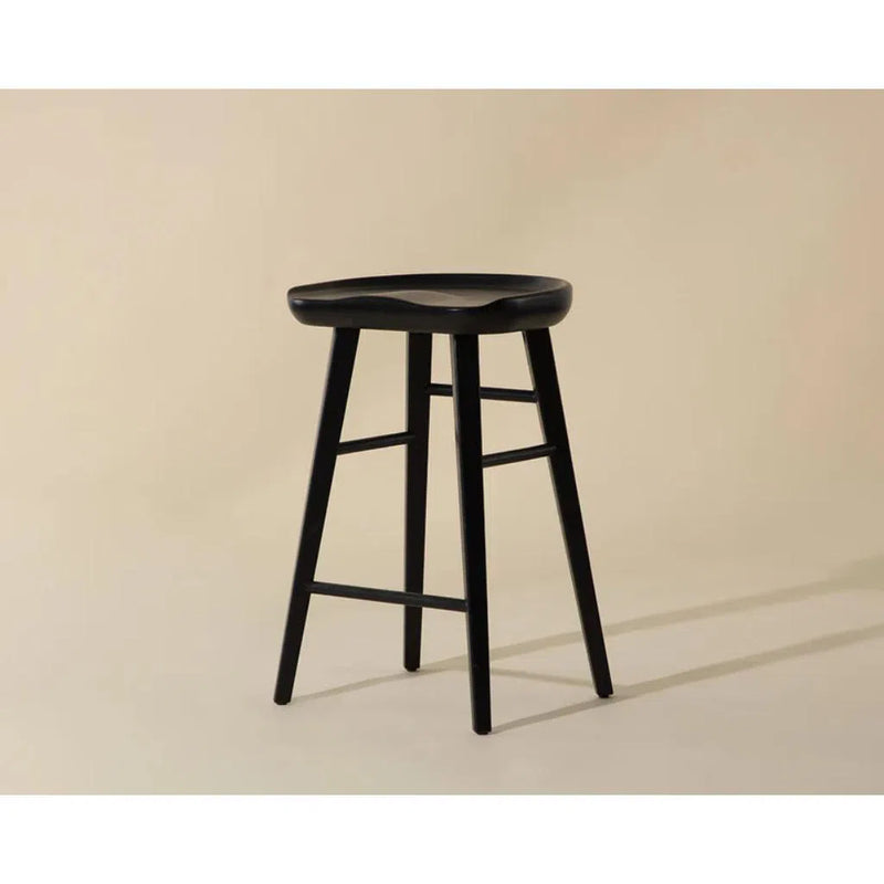 Dominic Wooden Traditional Designed Counter Stool